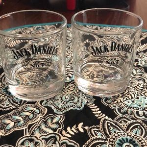 Pair of Jack Daniels short glasses